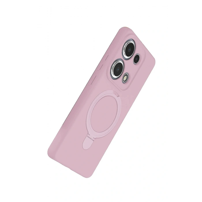 CPT05 Xiaomi Redmi Note 13 Pro 4G Regal Magsafe Standlı Kapak - Açık Pembe