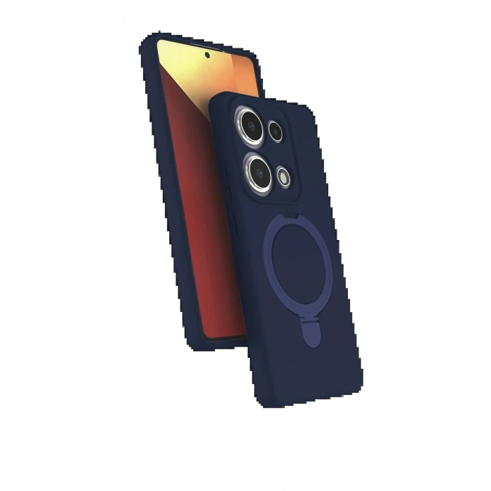 CPT05 Xiaomi Redmi Note 13 Pro 4G Regal Magsafe Standlı Kapak - Lacivert