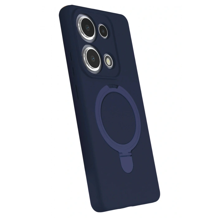 CPT05 Xiaomi Redmi Note 13 Pro 4G Regal Magsafe Standlı Kapak - Lacivert