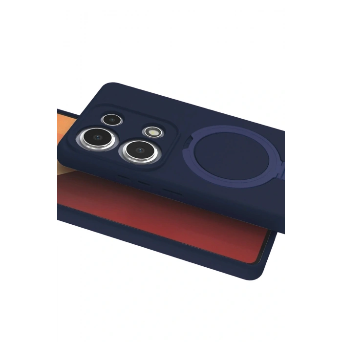 CPT05 Xiaomi Redmi Note 13 Pro 4G Regal Magsafe Standlı Kapak - Lacivert