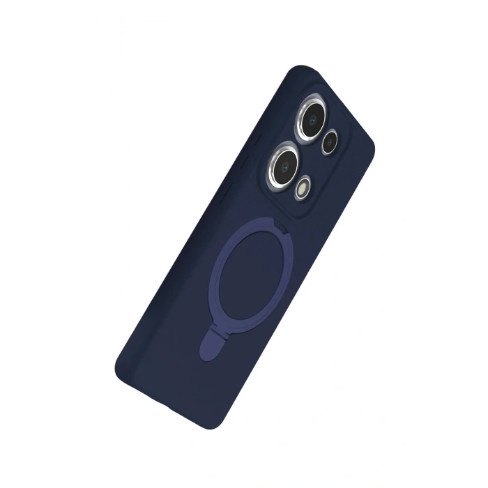 CPT05 Xiaomi Redmi Note 13 Pro 4G Regal Magsafe Standlı Kapak - Lacivert