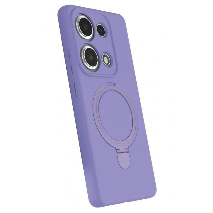 CPT05 Xiaomi Redmi Note 13 Pro 4G Regal Magsafe Standlı Kapak - Lila