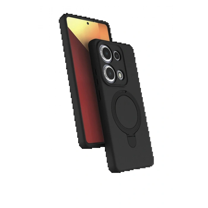 CPT05 Xiaomi Redmi Note 13 Pro 4G Regal Magsafe Standlı Kapak - Siyah