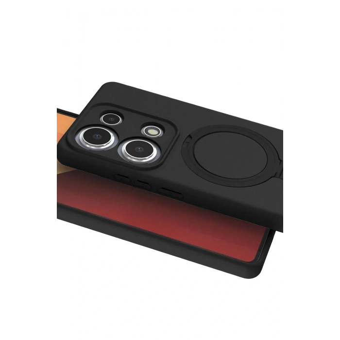 CPT05 Xiaomi Redmi Note 13 Pro 4G Regal Magsafe Standlı Kapak - Siyah