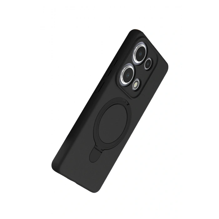 CPT05 Xiaomi Redmi Note 13 Pro 4G Regal Magsafe Standlı Kapak - Siyah