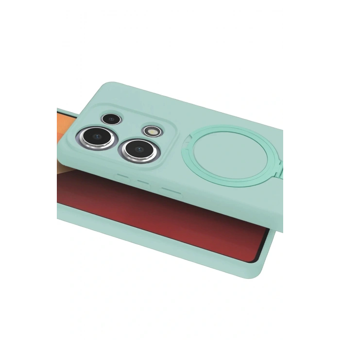 CPT05 Xiaomi Redmi Note 13 Pro 4G Regal Magsafe Standlı Kapak - Su Yeşili