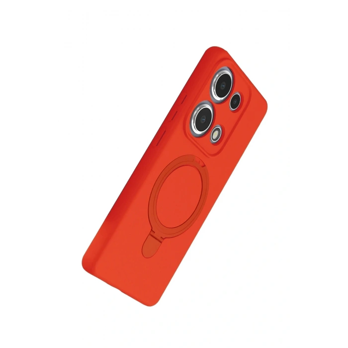 CPT05 Xiaomi Redmi Note 13 Pro 4G Regal Magsafe Standlı Kapak - Turuncu