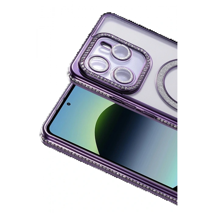 CPT05 Xiaomi Redmi Note 14 4G Joke Simli Magneticsafe Kılıf - Derin Mor