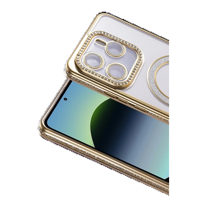 CPT05 Xiaomi Redmi Note 14 4G Joke Simli Magneticsafe Kılıf - Gold