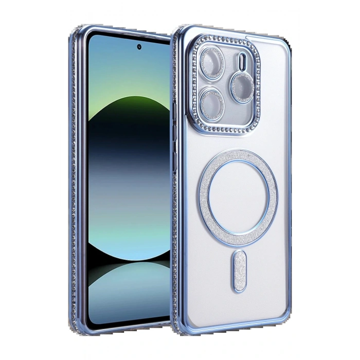 CPT05 Xiaomi Redmi Note 14 4G Joke Simli Magneticsafe Kılıf - Mavi