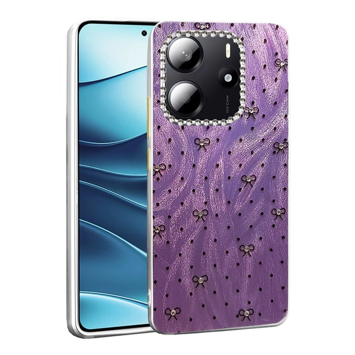 CPT05 Xiaomi Redmi Note 14 4G Kılıf Blade Aynalı Desenli Kapak - Desen 2