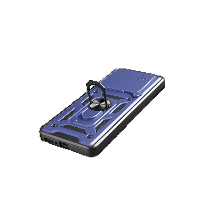 CPT05 Xiaomi Redmi Note 14 4G Pars Lens Yüzüklü Silikon - Lacivert