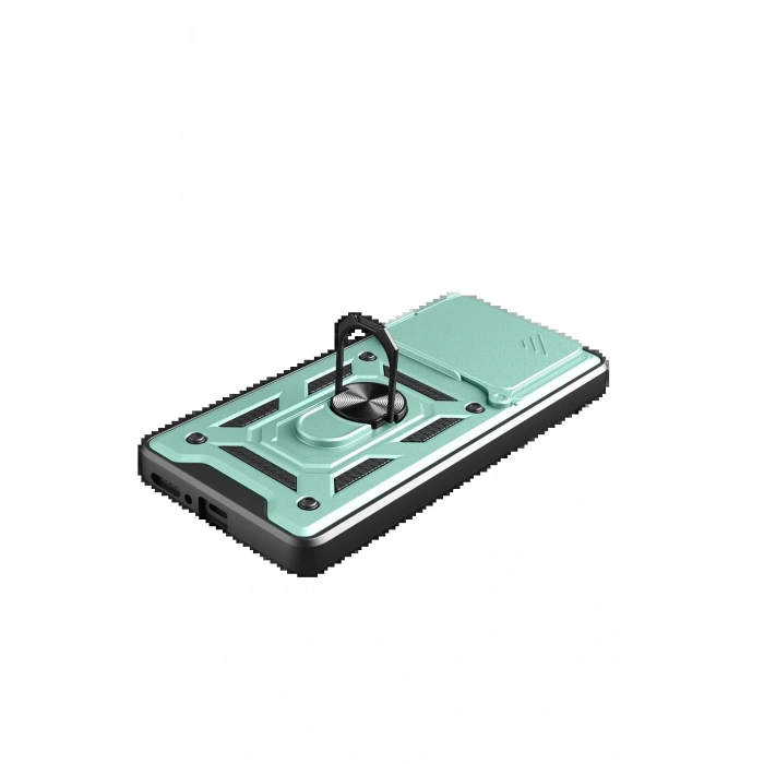 CPT05 Xiaomi Redmi Note 14 4G Pars Lens Yüzüklü Silikon - Yeşil