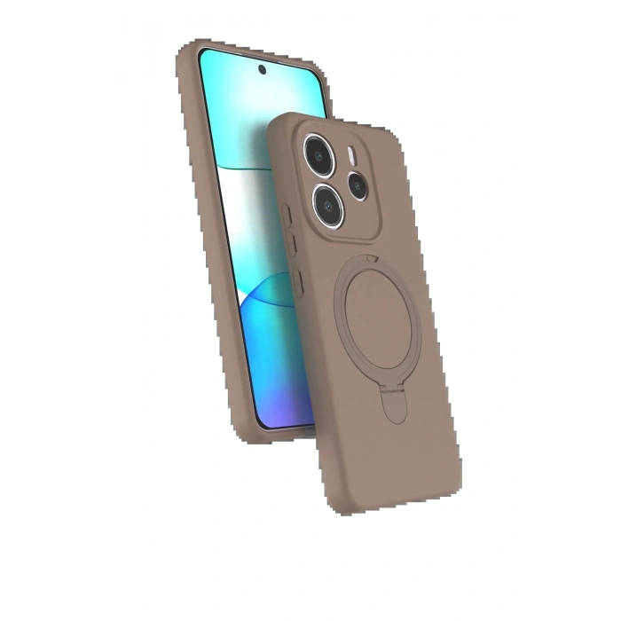 CPT05 Xiaomi Redmi Note 14 4G Regal Magsafe Standlı Kapak - Çöl Titanyum