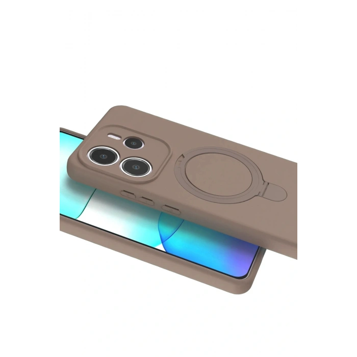 CPT05 Xiaomi Redmi Note 14 4G Regal Magsafe Standlı Kapak - Çöl Titanyum