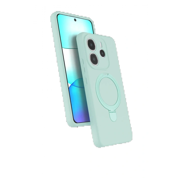 CPT05 Xiaomi Redmi Note 14 4G Regal Magsafe Standlı Kapak - Su Yeşili