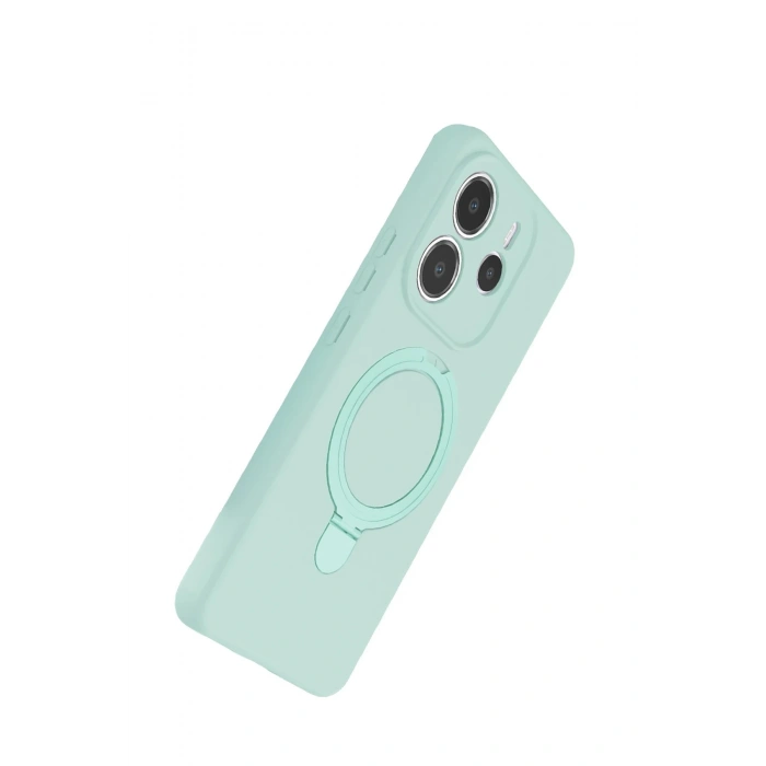 CPT05 Xiaomi Redmi Note 14 4G Regal Magsafe Standlı Kapak - Su Yeşili