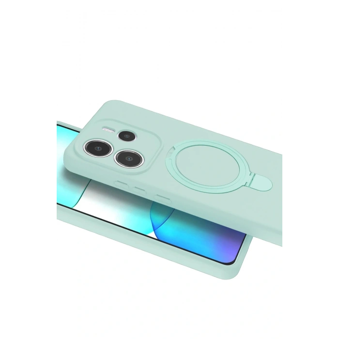 CPT05 Xiaomi Redmi Note 14 4G Regal Magsafe Standlı Kapak - Su Yeşili