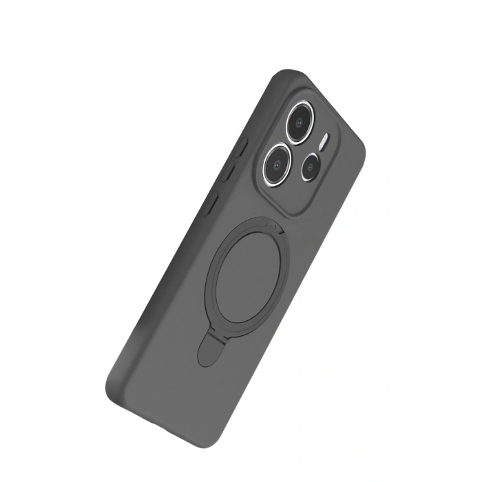 CPT05 Xiaomi Redmi Note 14 4G Regal Magsafe Standlı Kapak - Titan Gri