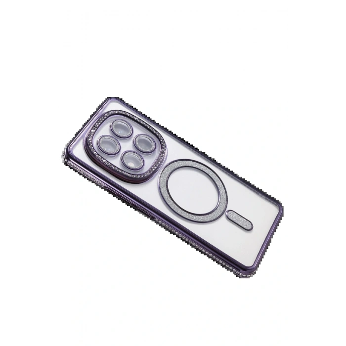 CPT05 Xiaomi Redmi Note 14 Pro 4G Joke Simli Magneticsafe Kılıf - Derin Mor