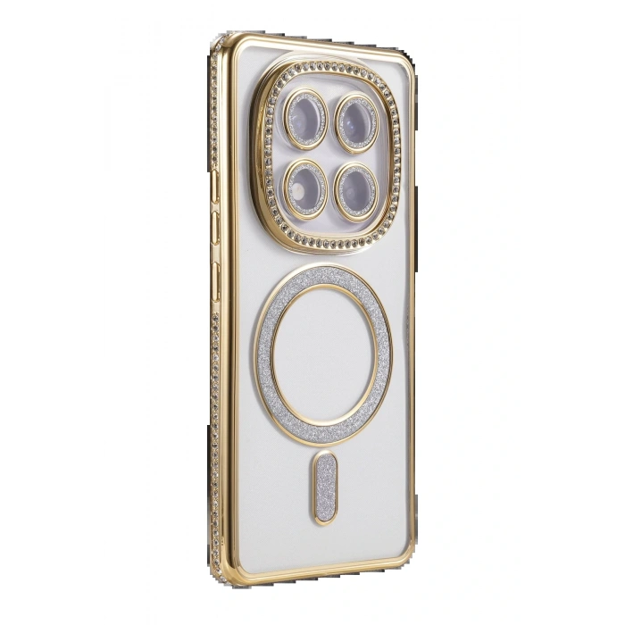 CPT05 Xiaomi Redmi Note 14 Pro 4G Joke Simli Magneticsafe Kılıf - Gold