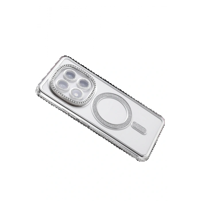 CPT05 Xiaomi Redmi Note 14 Pro 4G Joke Simli Magneticsafe Kılıf - Gümüş