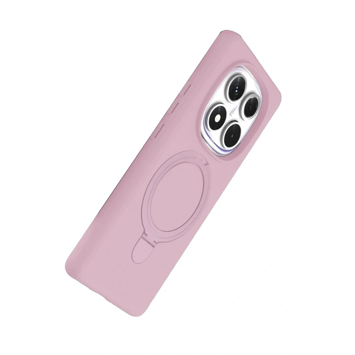 CPT05 Xiaomi Redmi Note 14 Pro 4G Regal Magsafe Standlı Kapak - Açık Pembe