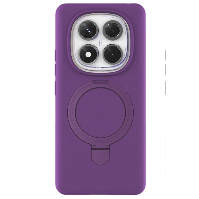 CPT05 Xiaomi Redmi Note 14 Pro 4G Regal Magsafe Standlı Kapak - Derin Mor