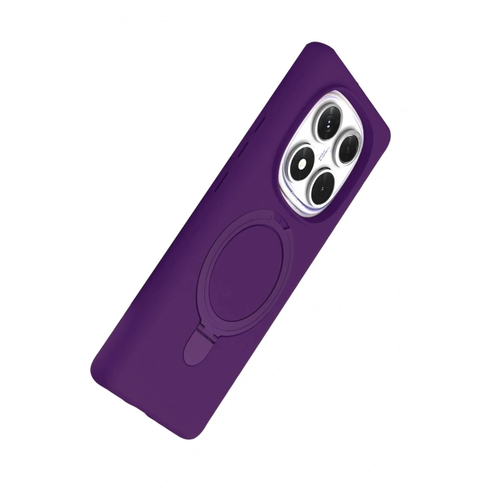 CPT05 Xiaomi Redmi Note 14 Pro 4G Regal Magsafe Standlı Kapak - Derin Mor