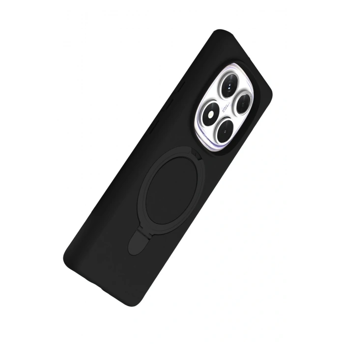 CPT05 Xiaomi Redmi Note 14 Pro 4G Regal Magsafe Standlı Kapak - Siyah