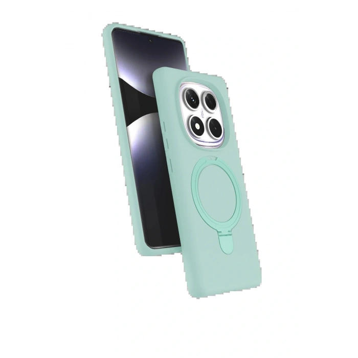 CPT05 Xiaomi Redmi Note 14 Pro 4G Regal Magsafe Standlı Kapak - Su Yeşili