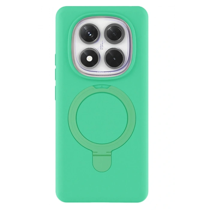 CPT05 Xiaomi Redmi Note 14 Pro 4G Regal Magsafe Standlı Kapak - Yeşil