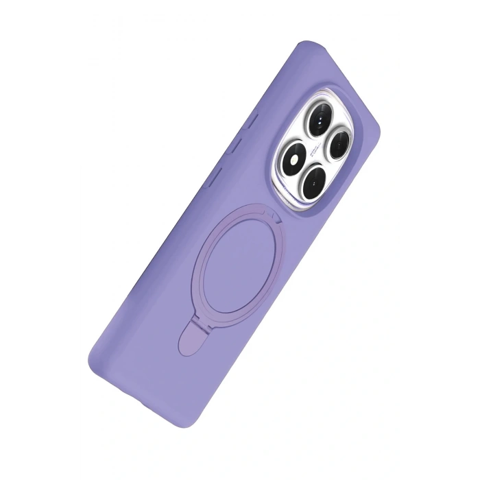 CPT05 Xiaomi Redmi Note 14 Pro 5G Regal Magsafe Standlı Kapak - Lila