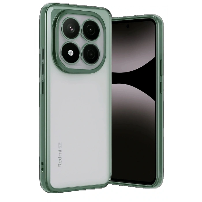 CPT05 Xiaomi Redmi Note 14 Pro Plus Kılıf Lensli Silikon - Yeşil