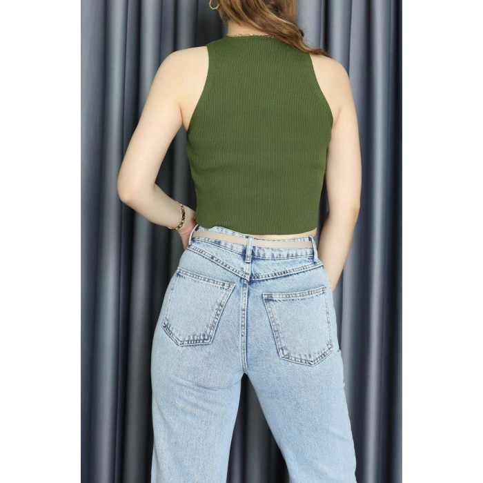 Crop Yelek Haki - 10023.251.