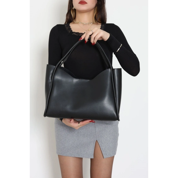 Cüzdanlı Kol Çantası Siyah - 3028.1853.