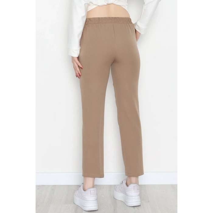 Dabıl Bağcıklı Pantolon Vizon - 20138.1884.