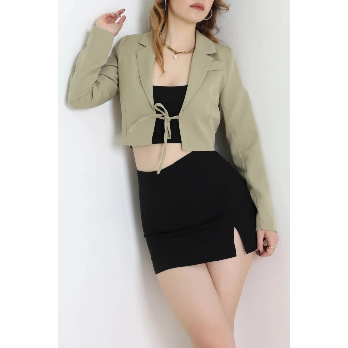 Dabıl Kumaş Astarlı Blazer Ceket Çağla - 2138.1991.