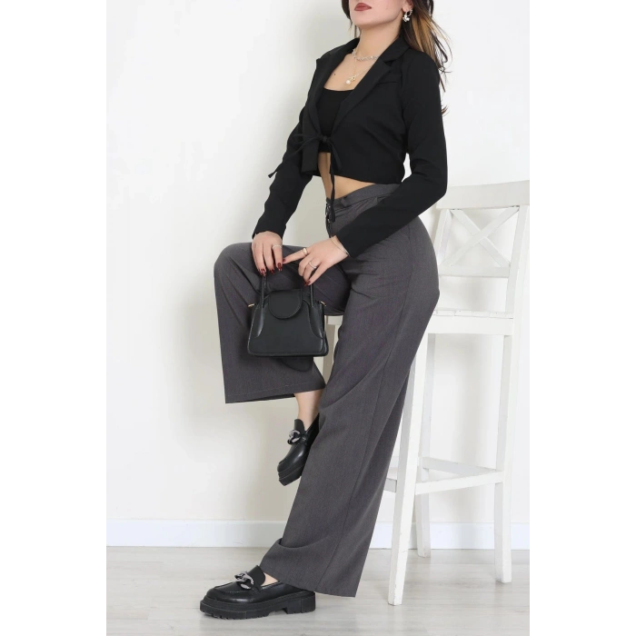 Dabıl Kumaş Astarlı Blazer Ceket Siyah - 2138.1991.