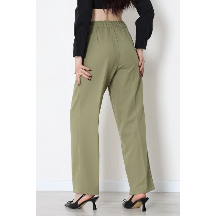Dabıl Kumaş Beli Bağcıklı Pantolon Çağla - 51615.683.