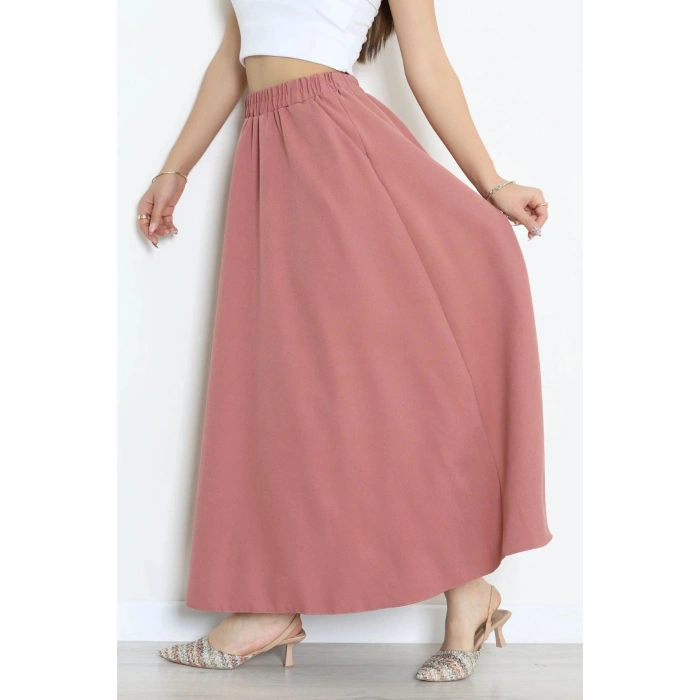 Dabıl Kumaş Cepli Etek Gülkurusu - 43952.1884.