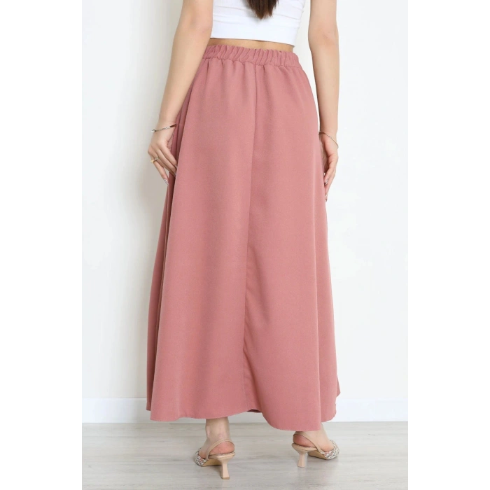 Dabıl Kumaş Cepli Etek Gülkurusu - 43952.1884.