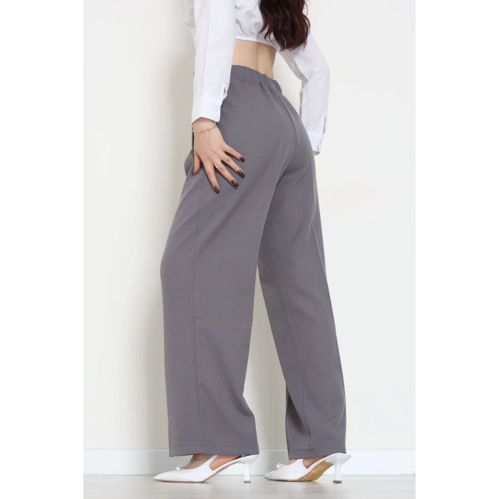 Dabıl Kumaş Lastikli Pantolon Füme - 51612.683.