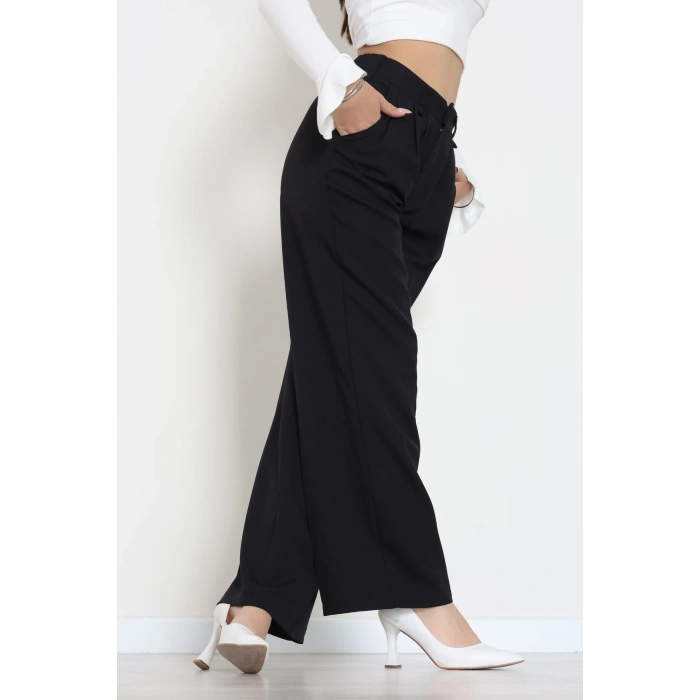 Dabıl Kumaş Lastikli Pantolon Siyah - 51612.683.