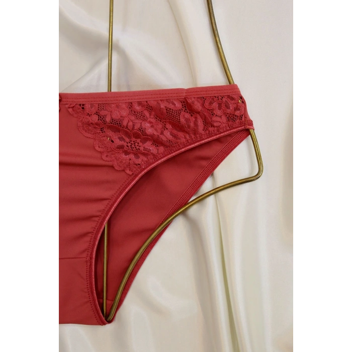 Dalgıç Kol Dantelli Boş Kalıp Kiremit - 2555-B.1783.