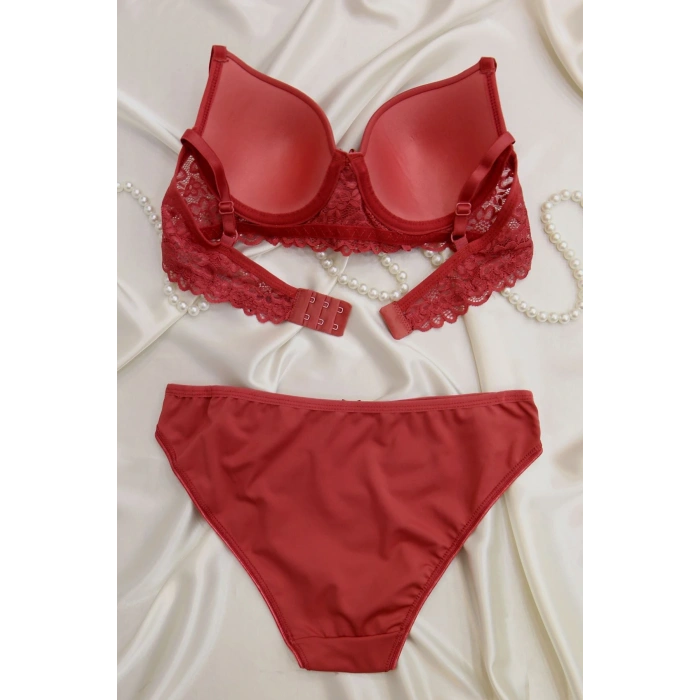 Dalgıç Kol Dantelli Boş Kalıp Kiremit - 2555-B.1783.