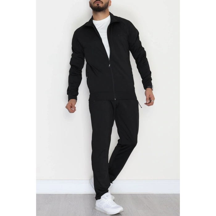 Dalgıç Kumaş Erkek Eşofman Takımı Siyah - 42537.1937.