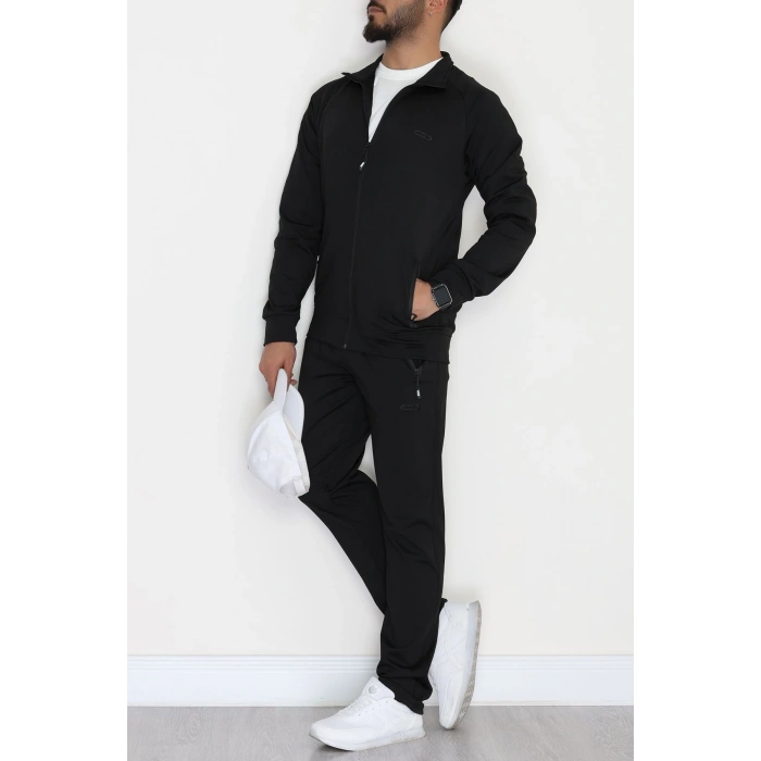 Dalgıç Kumaş Erkek Eşofman Takımı Siyah - 42537.1937.