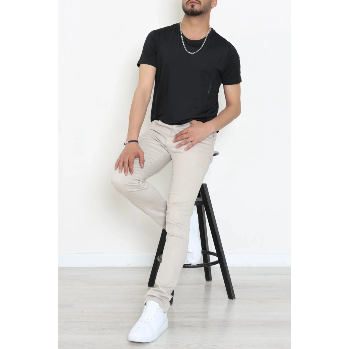 Dalgıç Kumaş Erkek Tişört Siyah - 71579.1871.