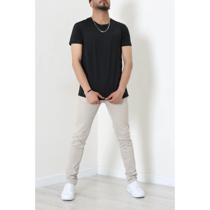 Dalgıç Kumaş Erkek Tişört Siyah - 71579.1871.